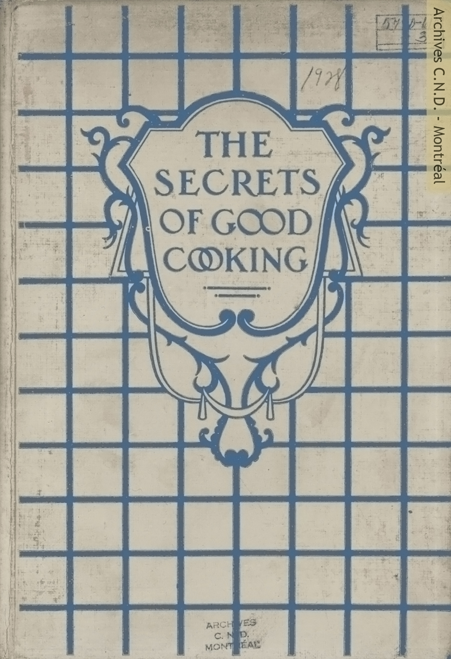 Cover page - The secrets of good cooking (料理の秘訣）