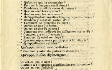 Questions sur la grammaire à l'Académie à l'usage des élèves de la Congrégation de Notre-Dame - página 3