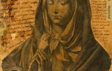 Prière de Jeanne Le Ber sur une image de la Vierge