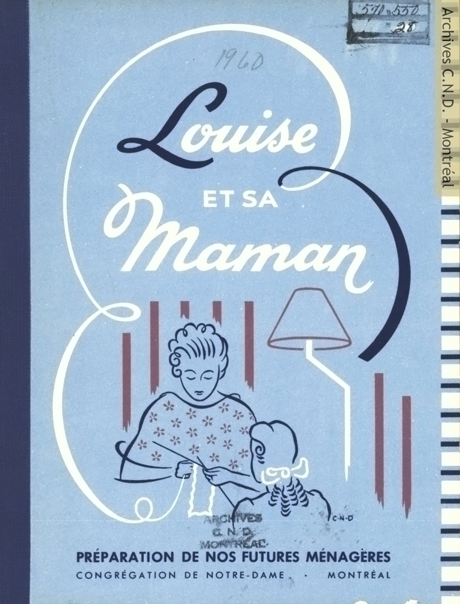 Cover page - Louise et sa maman - Premier livre d'économie domestique à l'école primaire - 4e et 5e années