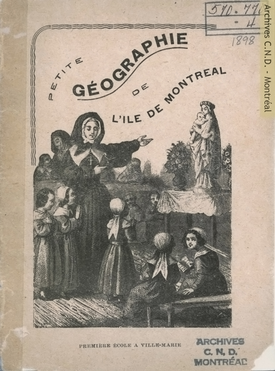 Page couverture - Petite géographie ou clef de la carte muette de l'île de Montréal