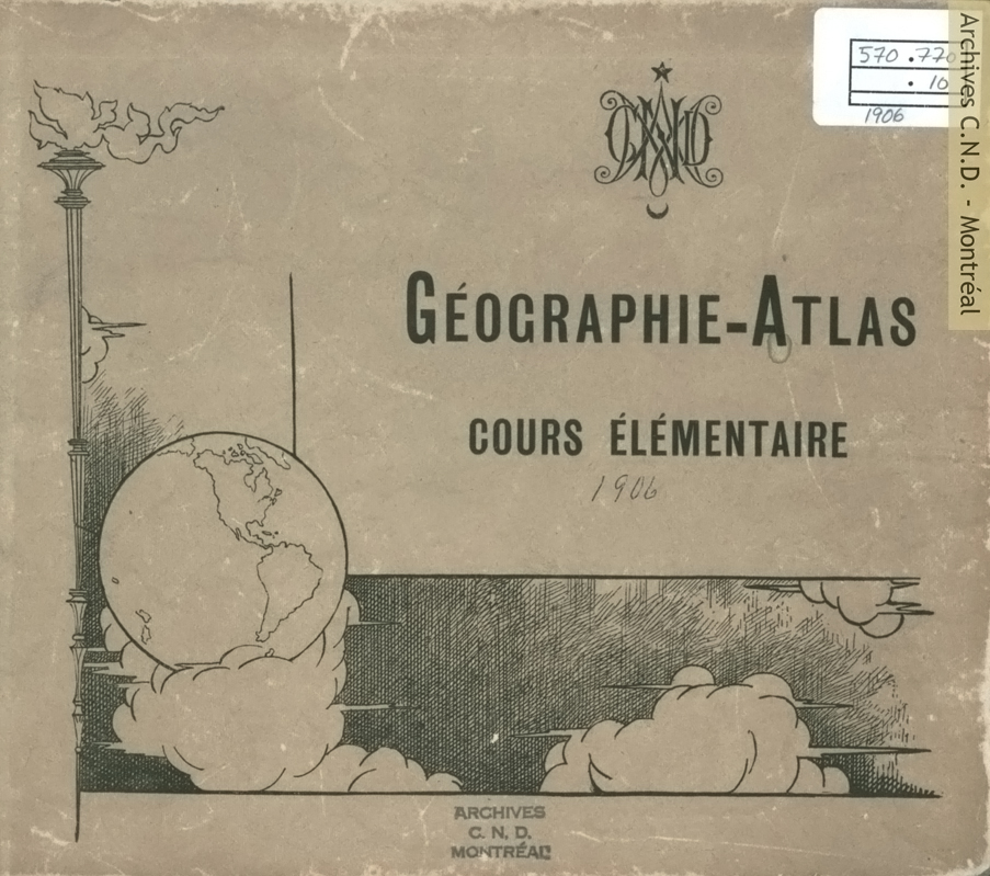 Page couverture - Géographie-Atlas - Cours élémentaire