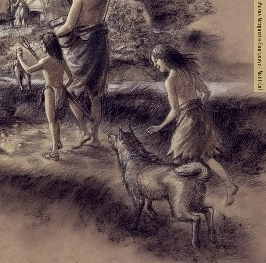 Amerindian camp (detail)