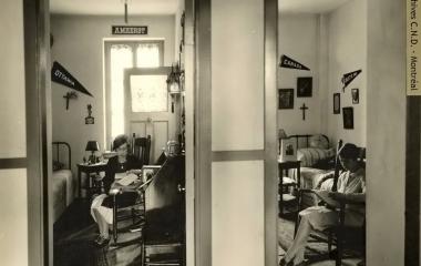 Rooms of the boarding students at collège Marguerite-Bourgeoys