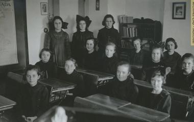Class of English students at Mont Sainte-Agnès