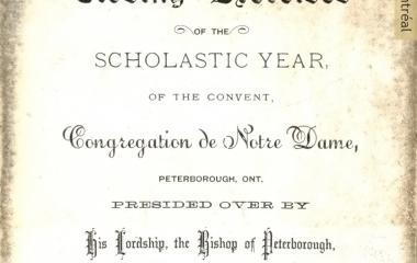 Programa de la ceremonia de entrega de diplomas del Convento