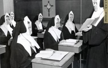 Postulants and novices in class