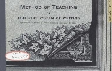 Cover page - Method of Teaching the Eclectic System of Writing （書き方の教授法）