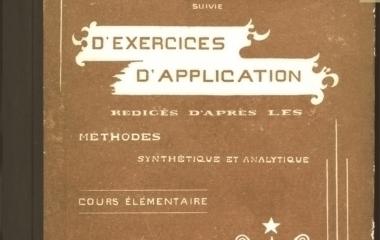 Cover page - Grammaire française suivie d'exercices d'application - Cours élémentaire (初歩のフランス語文法）