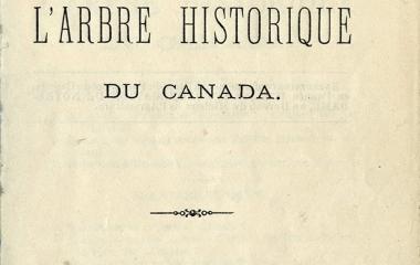 Petit questionnaire pour faciliter l'étude de l'arbre historique du Canada - page titre