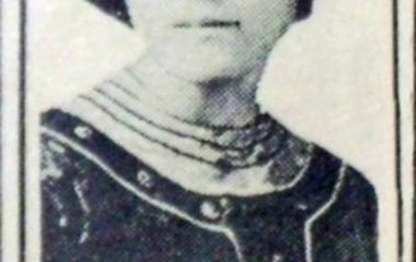 Retrato de Marie-Gérin-Lajoie sacado del mosaïco conmemorativo de la Escuela de enseñanza secundaria para mujeres jóvenes